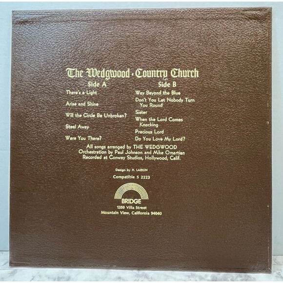 The Wedgewood Country Church Vinyl LP Folk Christian Bridge Textured Cover - Picture 5 of 6